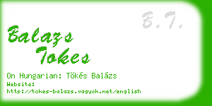 balazs tokes business card